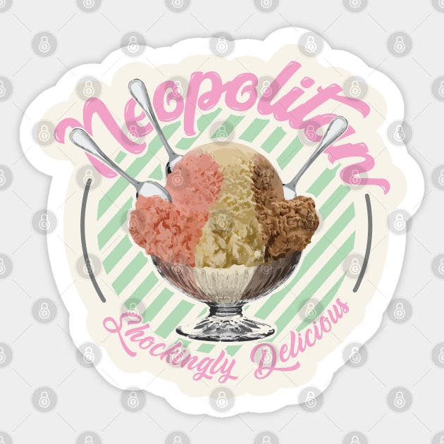 The Shocker of Neopolitan Sticker by shablamaflam